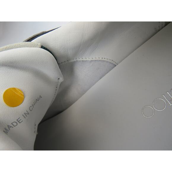 JIMMY CHOO LANDON GREEN GRAY SUEDE BLACK LEATHER PLATFORM SNEAKERS 44 11 - Picture 11 of 15